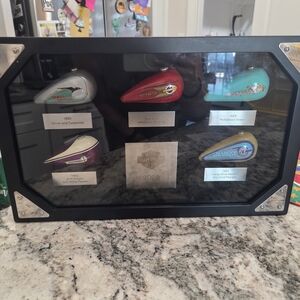 Harley-Davidson Decorative Tank Set - Silver, Red, Green, Purple